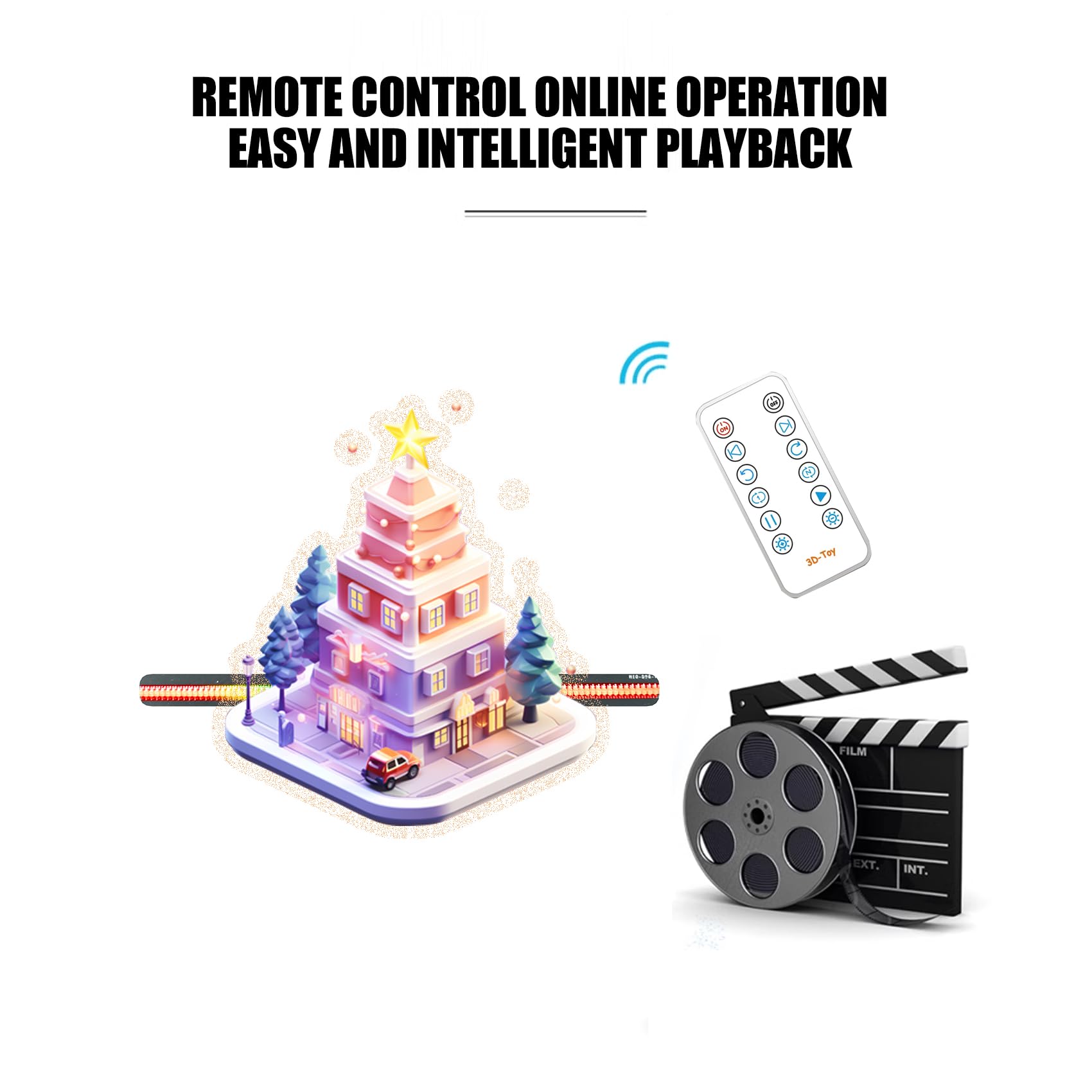 3D Hologram Fan,4.3 Inch Picture Fan Spinner With Bluetooth +Remote ,Hologram Projector Hd Led With 700 Video Library ,Holograph